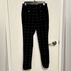 Tristan plaid pants, black and grey